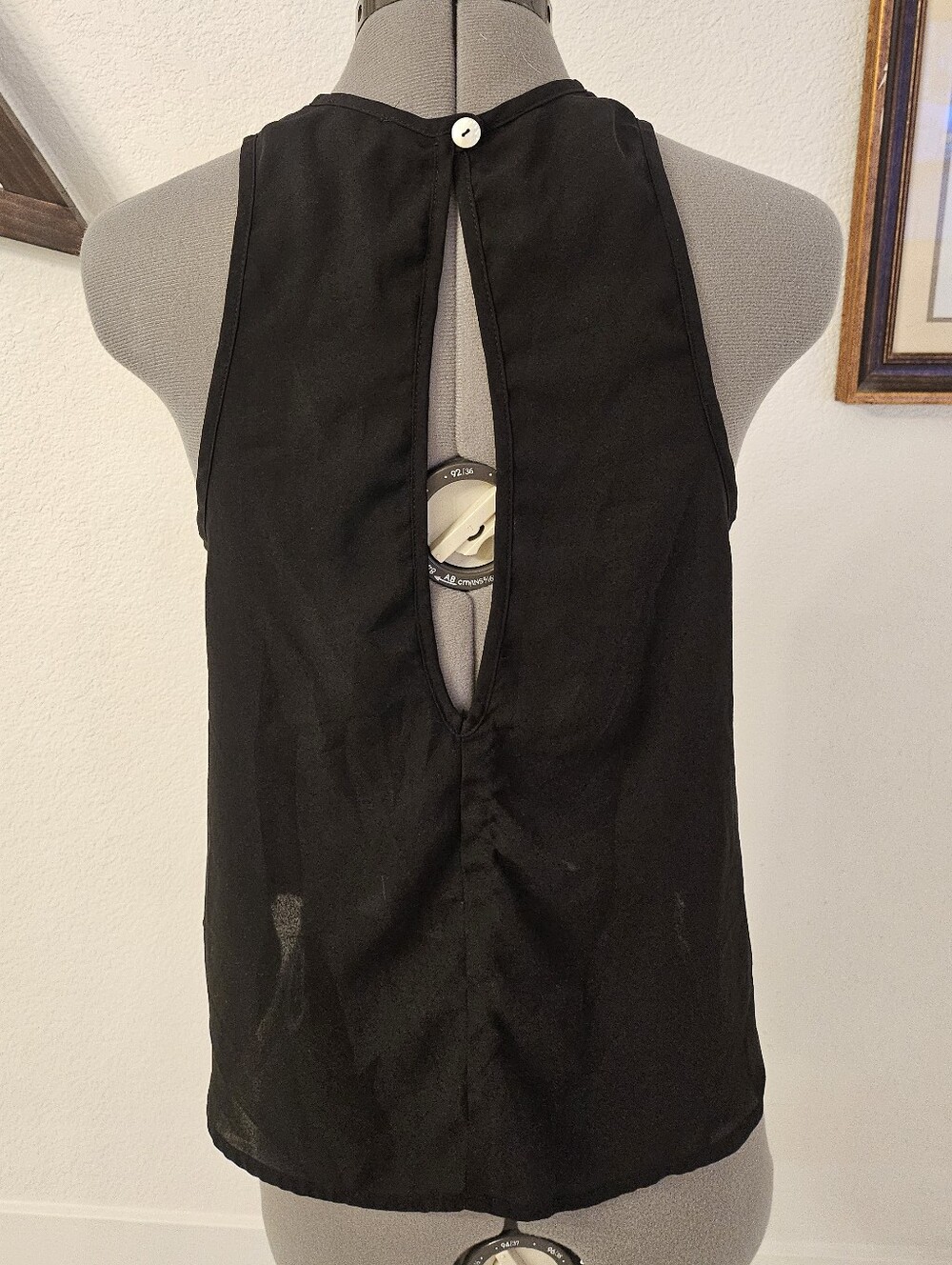 Black Sleeveless Blouse